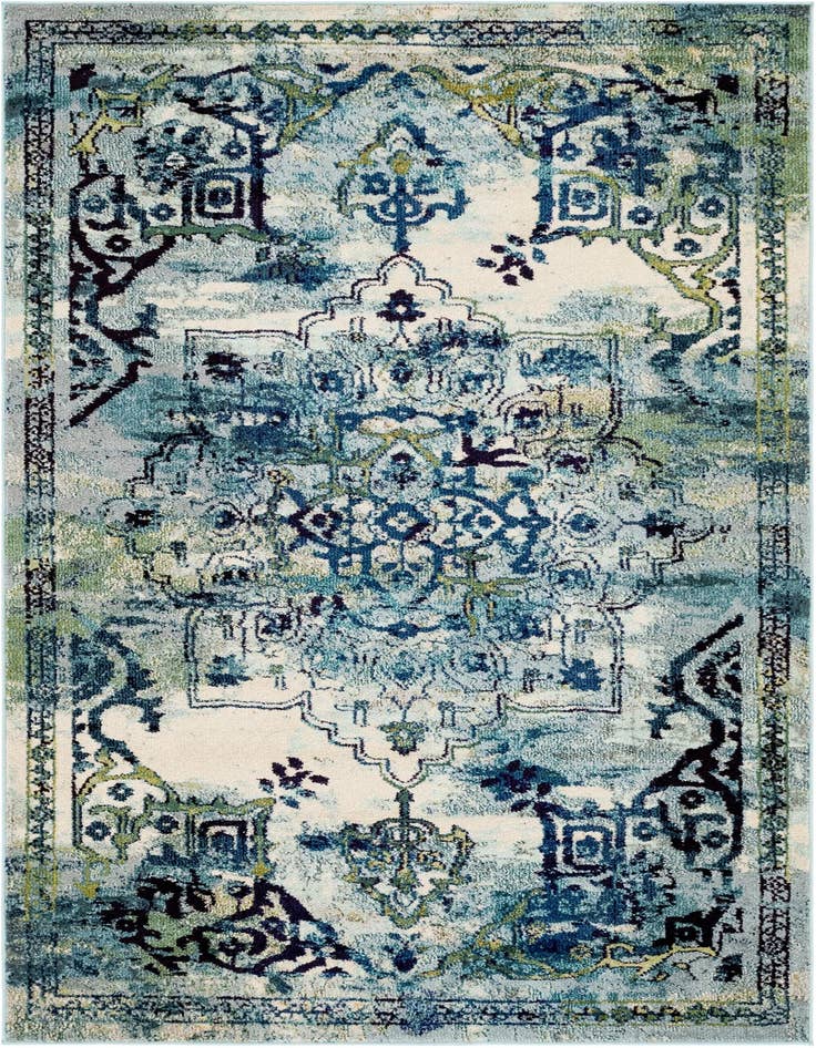 Detail image of 5' x 8' Washable Fleur Rug