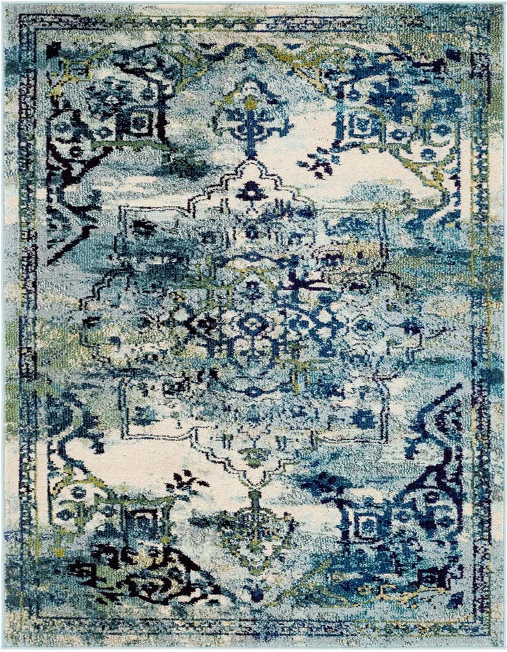 Detail image of 4' x 6' Washable Fleur Rug