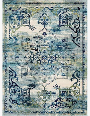 9' x 12' Washable Fleur Rug