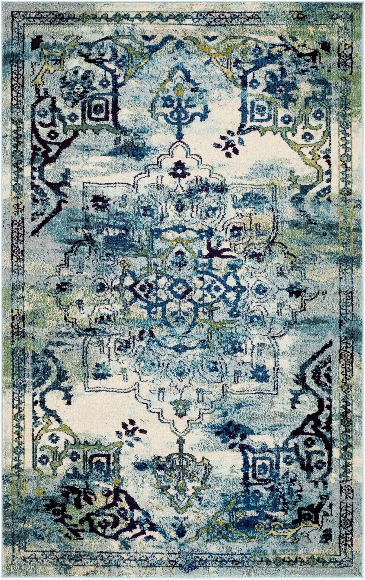 5' x 8' Washable Fleur Rug