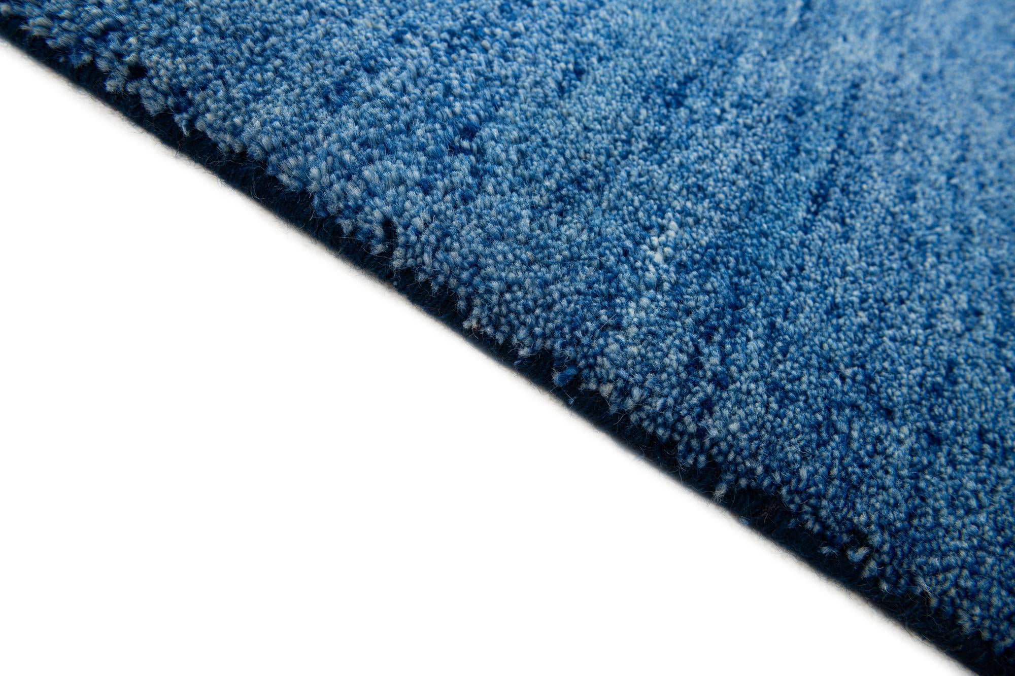 4' 8 x 6' 6 Hand Knotted Gabbeh Wool Rug