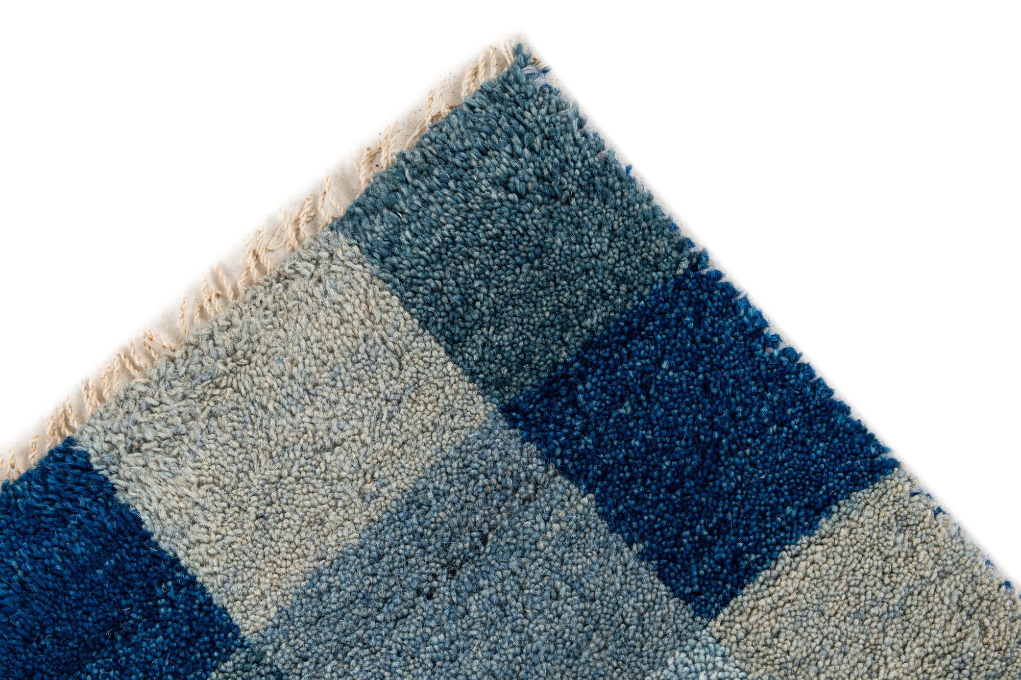4' x 5' 11 Hand Knotted Gabbeh Wool Rug