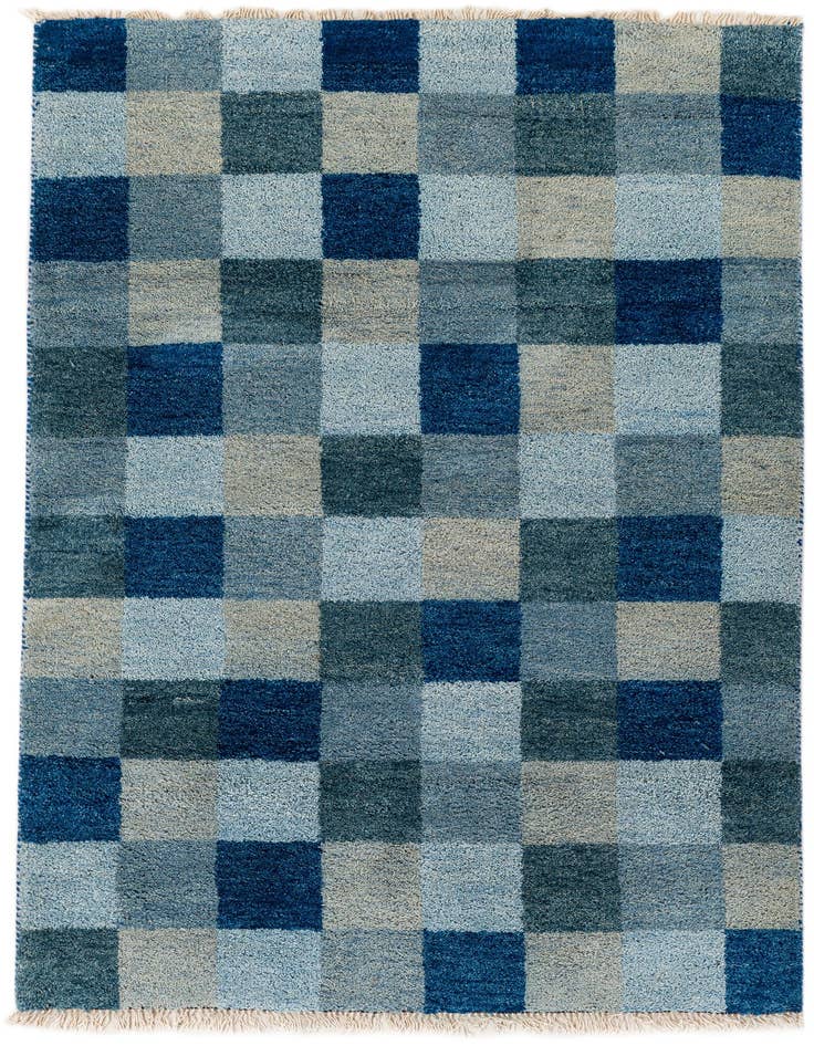 Detail image of 4' x 5' 11 Hand Knotted Gabbeh Wool Rug