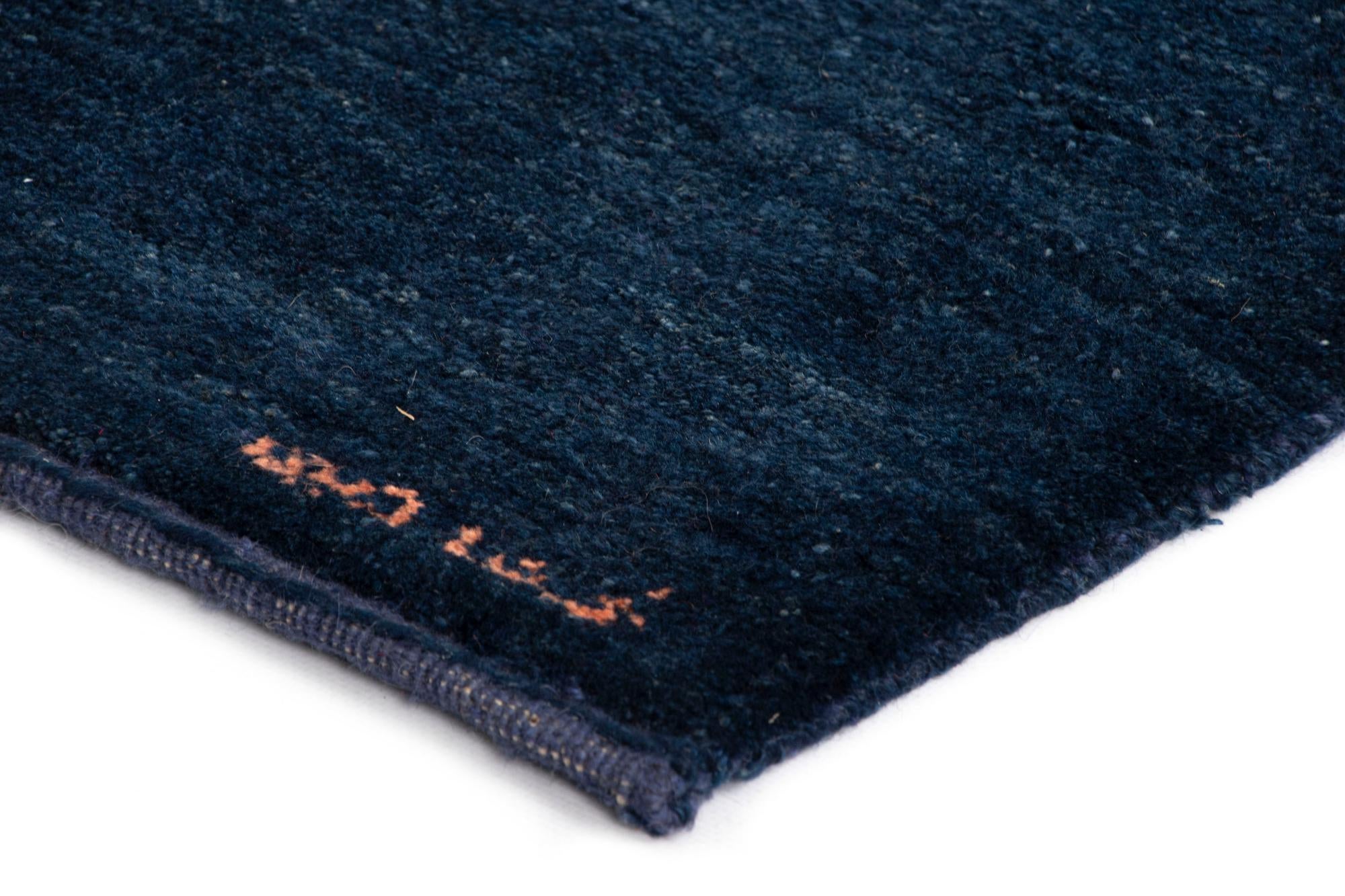 1' 4 x 1' 9 Gabbeh Shouli Wool Rug