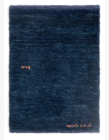 1' 4 x 1' 9 Gabbeh Shouli Wool Rug