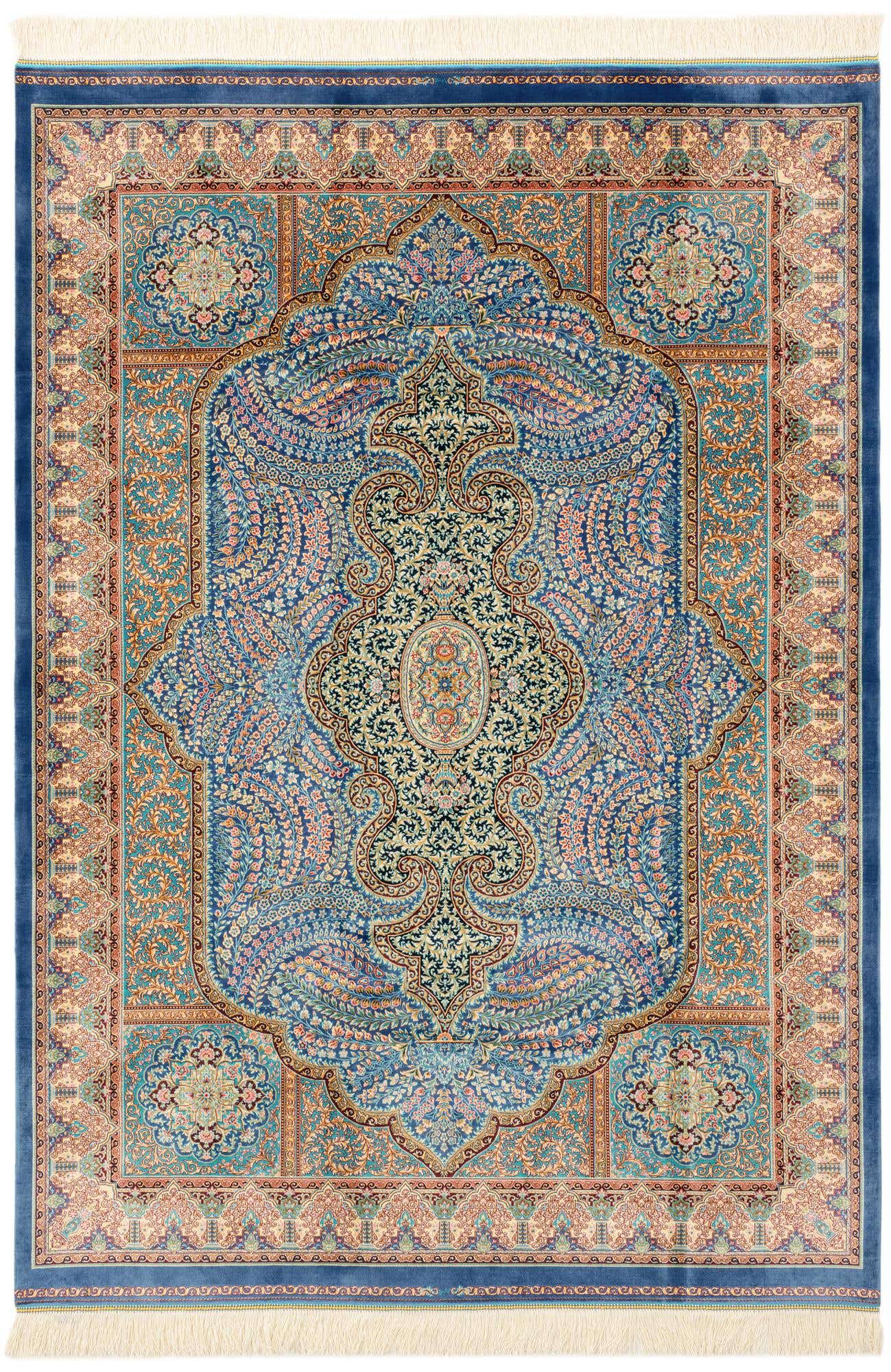 4' 4 x 6' 4 Ghom Design Rug