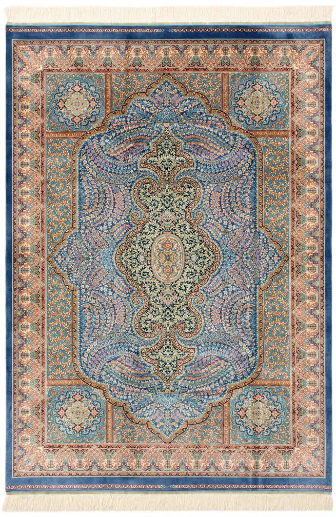 4' 4 x 6' 4 Ghom Design Rug