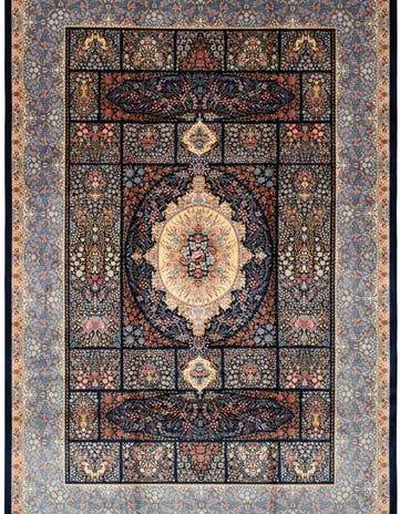 4' 9 x 7' 6 Ghom Design Rug