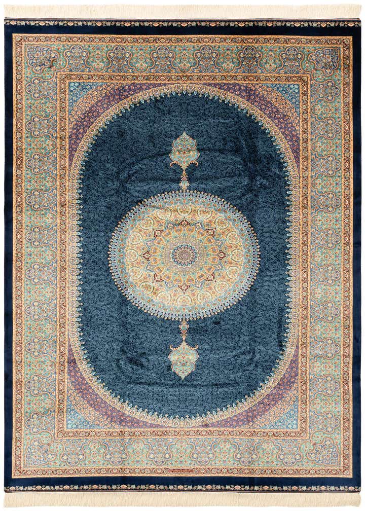 4' 9 x 7' 5 Ghom Design Rug
