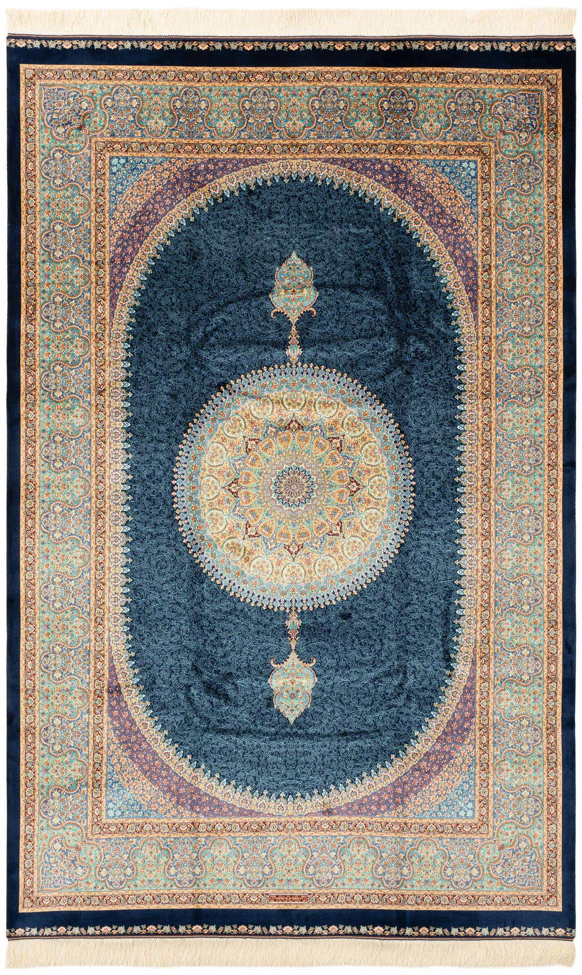 4' 9 x 7' 5 Ghom Design Rug