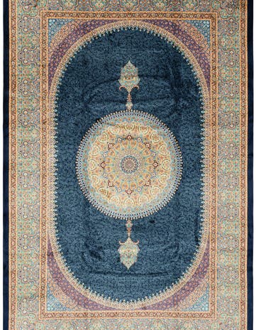 4' 9 x 7' 5 Ghom Design Rug