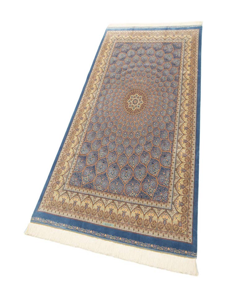 Detail image of 4' 9 x 7' 6 Ghom Design Rug