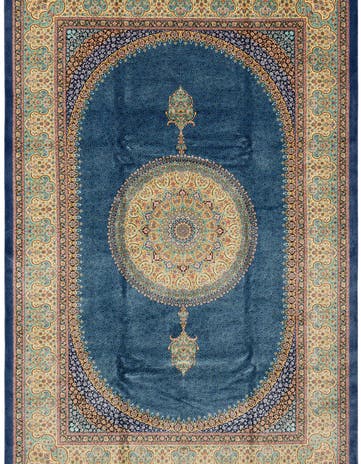 4' 9 x 7' 6 Ghom Design Rug