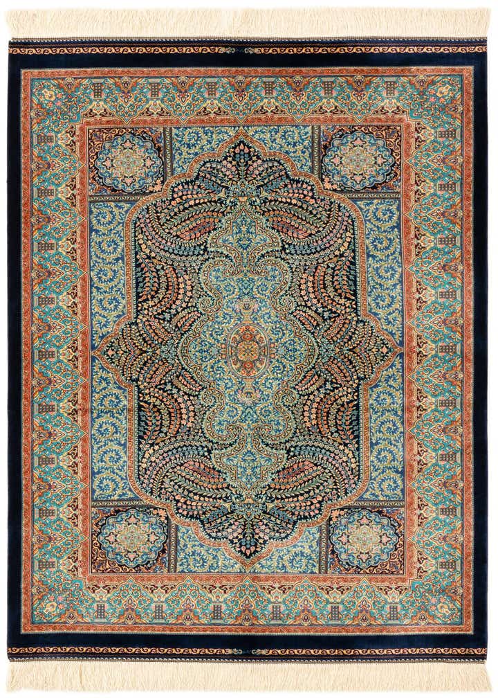 3' 3 x 4' 10 Ghom Design Rug