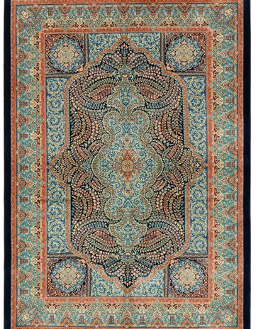 3' 3 x 4' 10 Ghom Design Rug