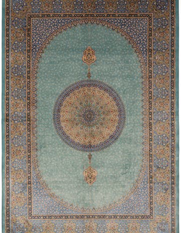 6' 6 x 9' 7 Ghom Design Rug