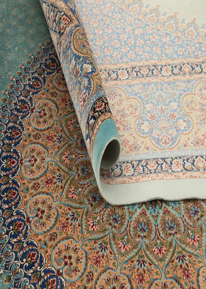 6' 6 x 9' 7 Ghom Design Rug