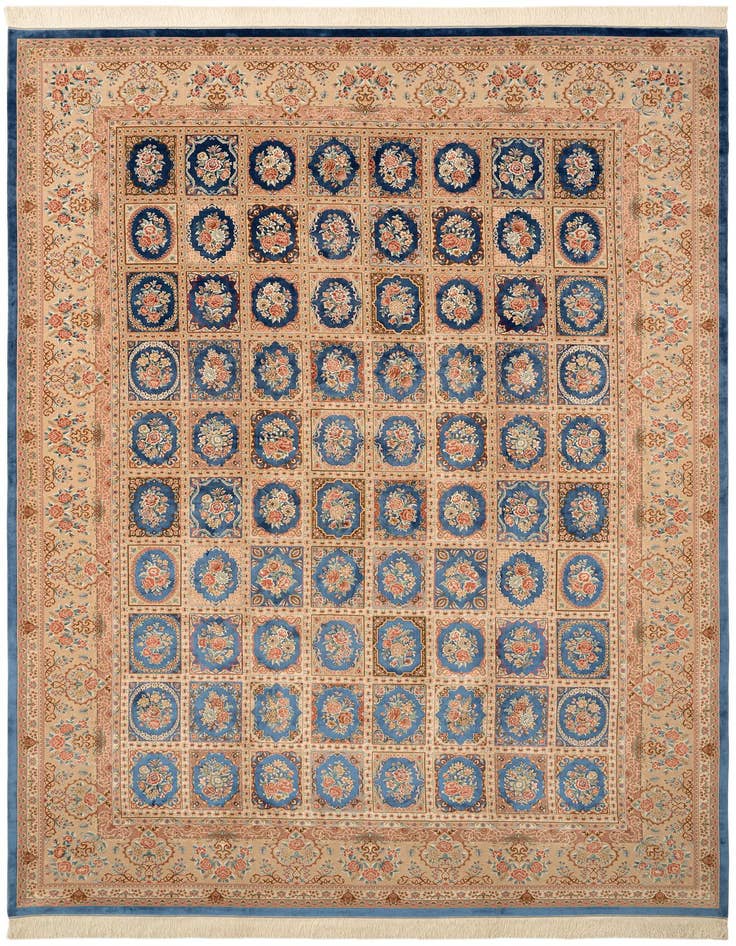 Detail image of 7' 11 x 11' 4 Ghom Design Rug