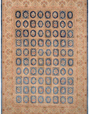 7' 11 x 11' 4 Ghom Design Rug
