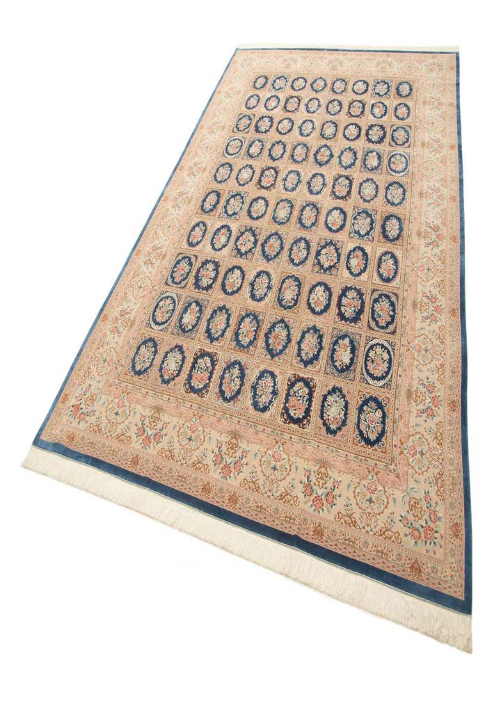 7' 11 x 11' 4 Ghom Design Rug
