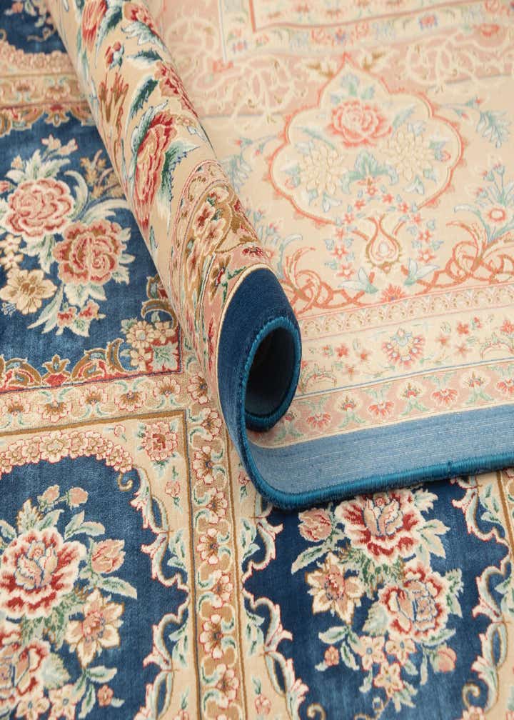 7' 11 x 11' 4 Ghom Design Rug