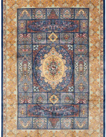 4' 10 x 7' 5 Ghom Design Rug
