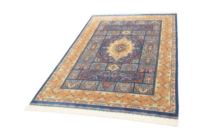 4' 10 x 7' 5 Ghom Design Rug