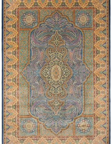 6' 6 x 9' 7 Ghom Design Rug