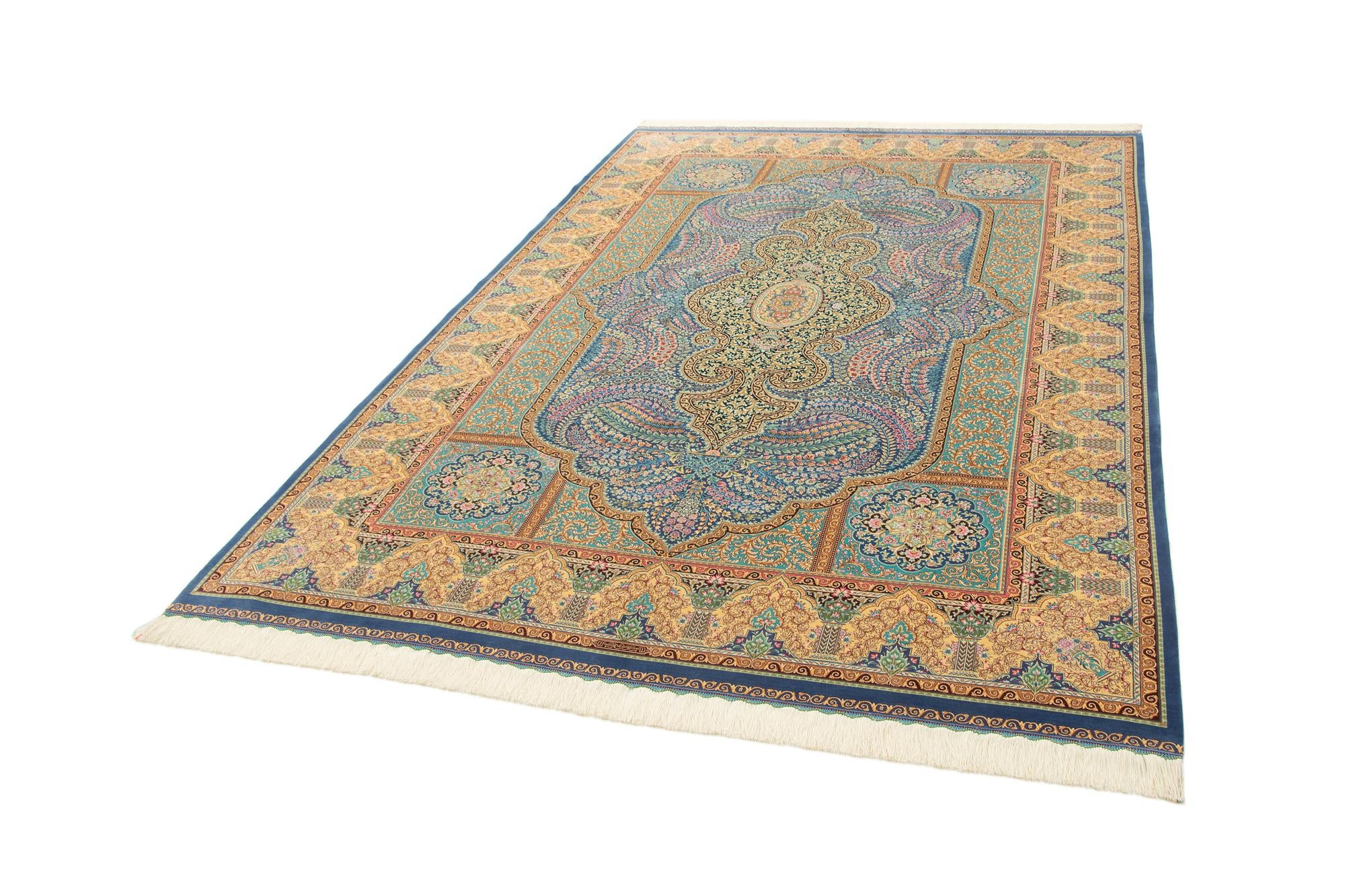 6' 6 x 9' 7 Ghom Design Rug