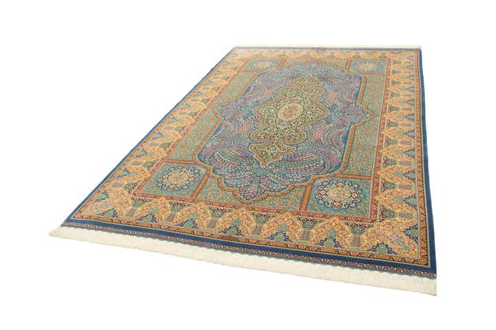 6' 6 x 9' 7 Ghom Design Rug