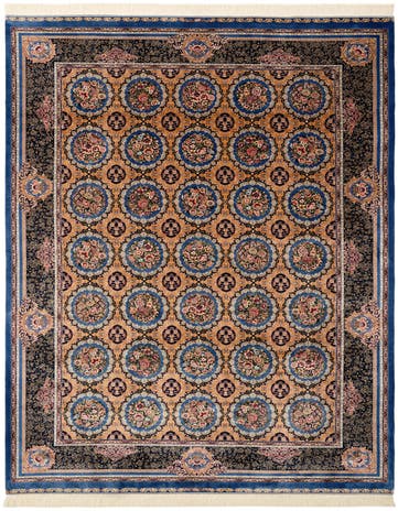 6' 6 x 9' 7 Ghom Design Rug