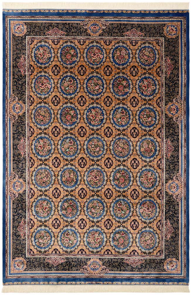 6' 6 x 9' 7 Ghom Design Rug