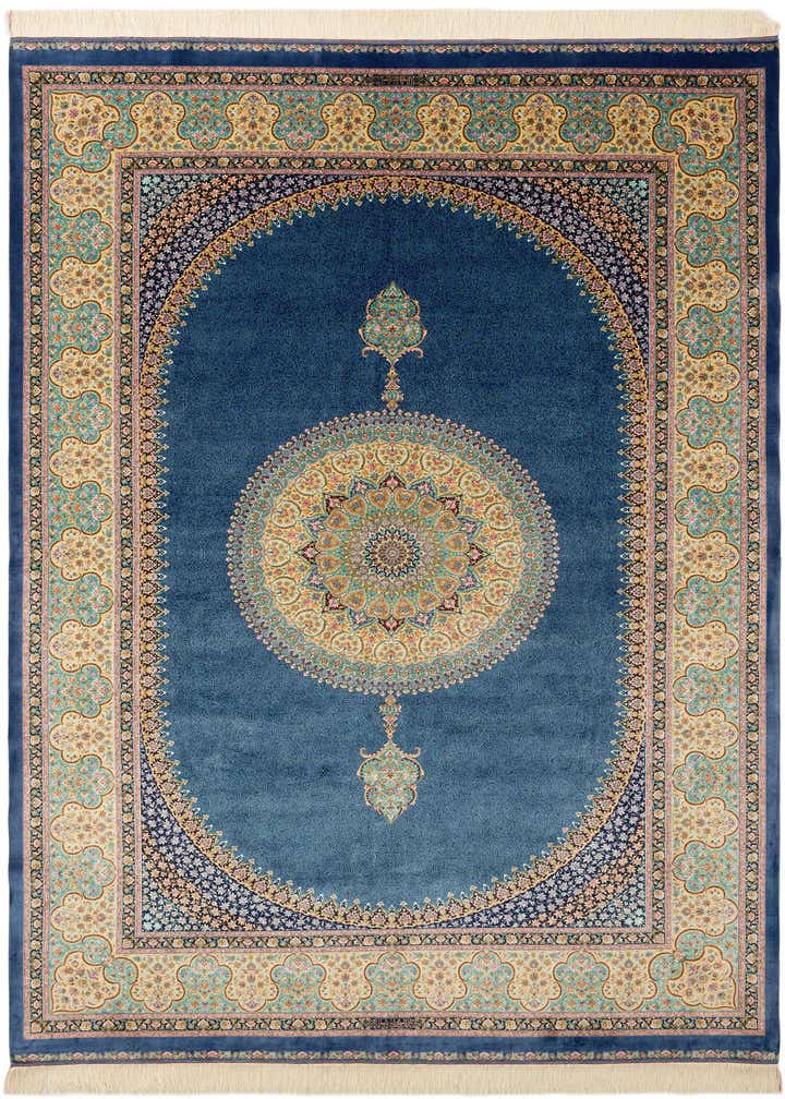 6' 5 x 9' 7 Ghom Design Rug