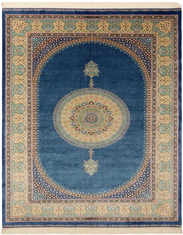 6' 5 x 9' 7 Ghom Design Rug