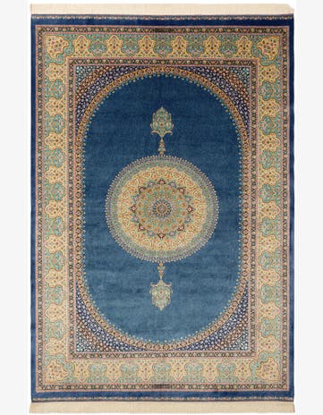 6' 5 x 9' 7 Ghom Design Rug