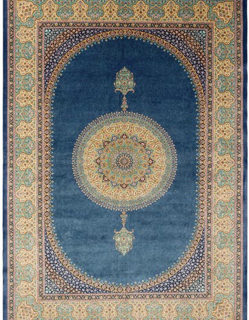 6' 5 x 9' 7 Ghom Design Rug