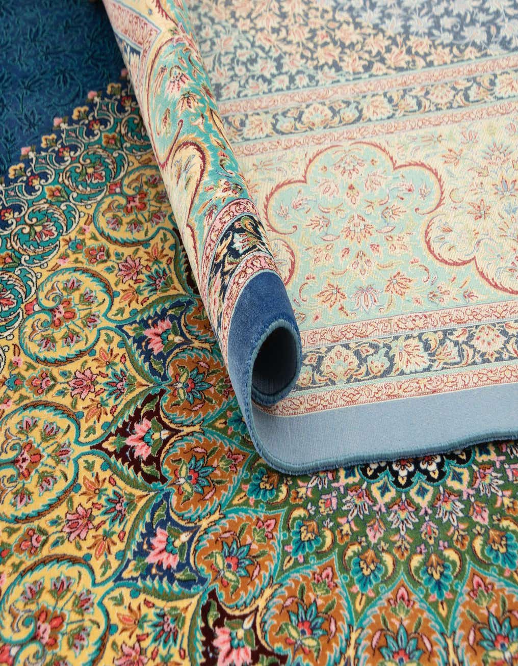 6' 5 x 9' 7 Ghom Design Rug