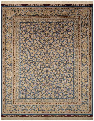 6' 8 x 9' 10 Ghom Design Rug