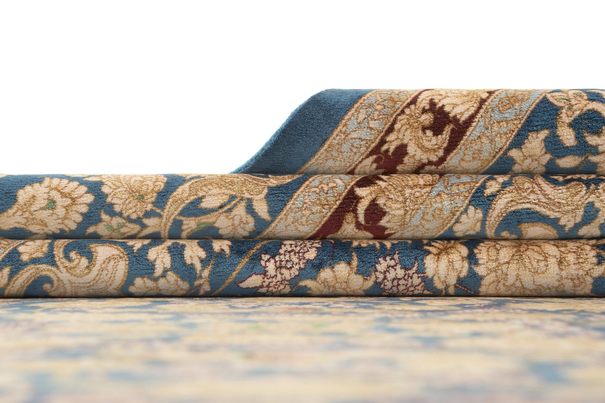 6' 8 x 9' 10 Ghom Design Rug
