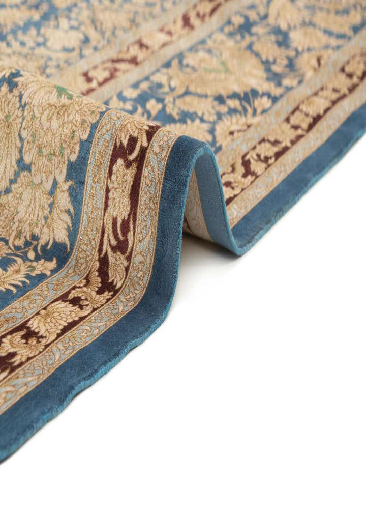 6' 8 x 9' 10 Ghom Design Rug