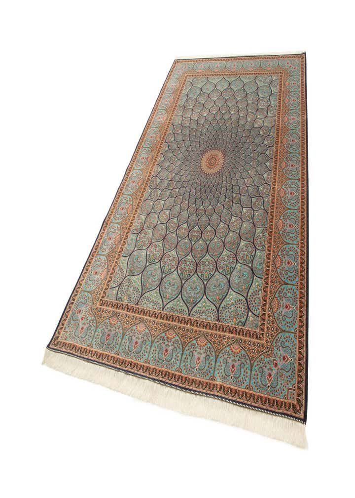 6' 4 x 9' 9 Ghom Design Rug