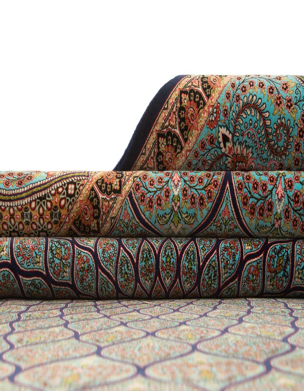 6' 4 x 9' 9 Ghom Design Rug