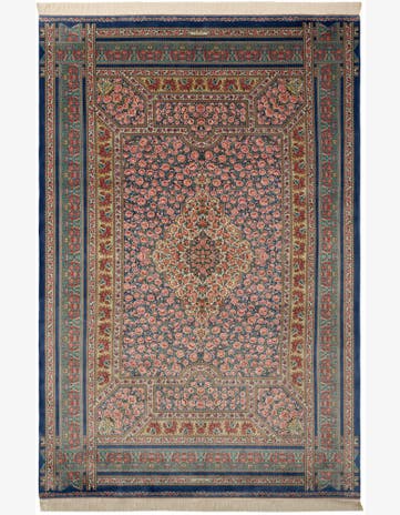 6' 6 x 9' 8 Ghom Design Rug