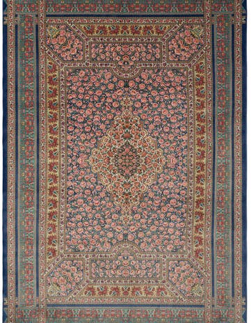 6' 6 x 9' 8 Ghom Design Rug