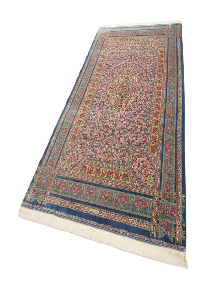 6' 6 x 9' 8 Ghom Design Rug