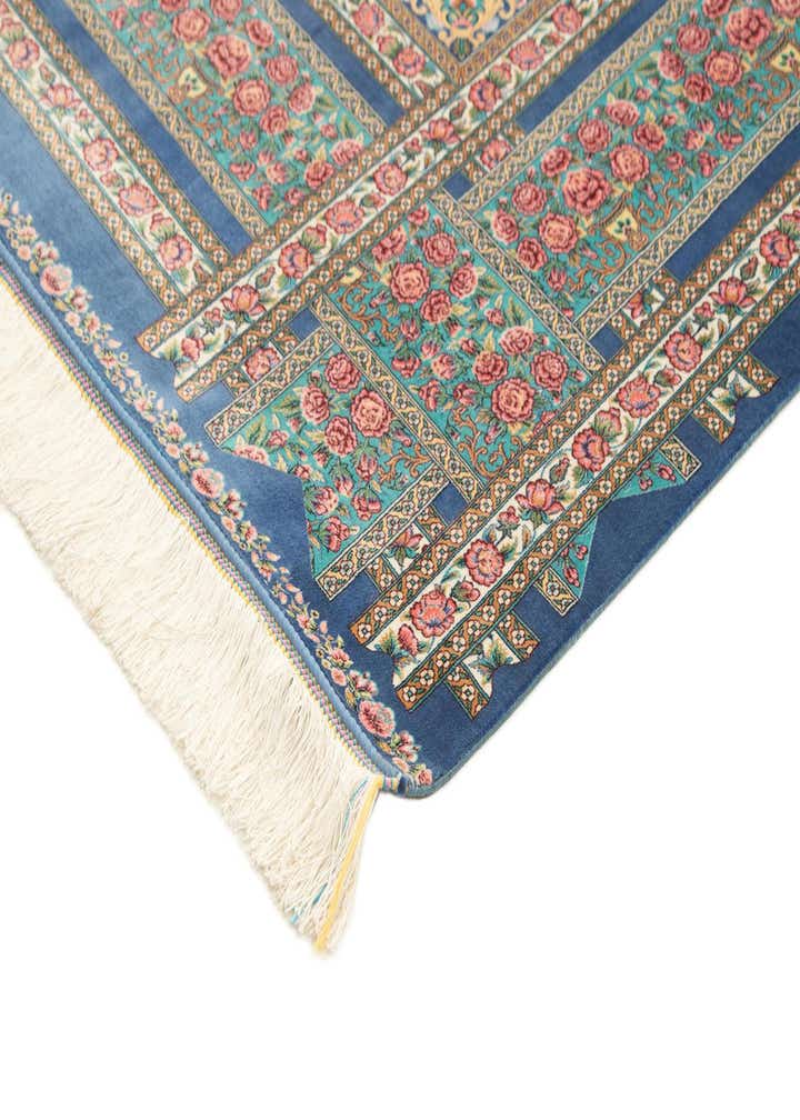 6' 6 x 9' 8 Ghom Design Rug