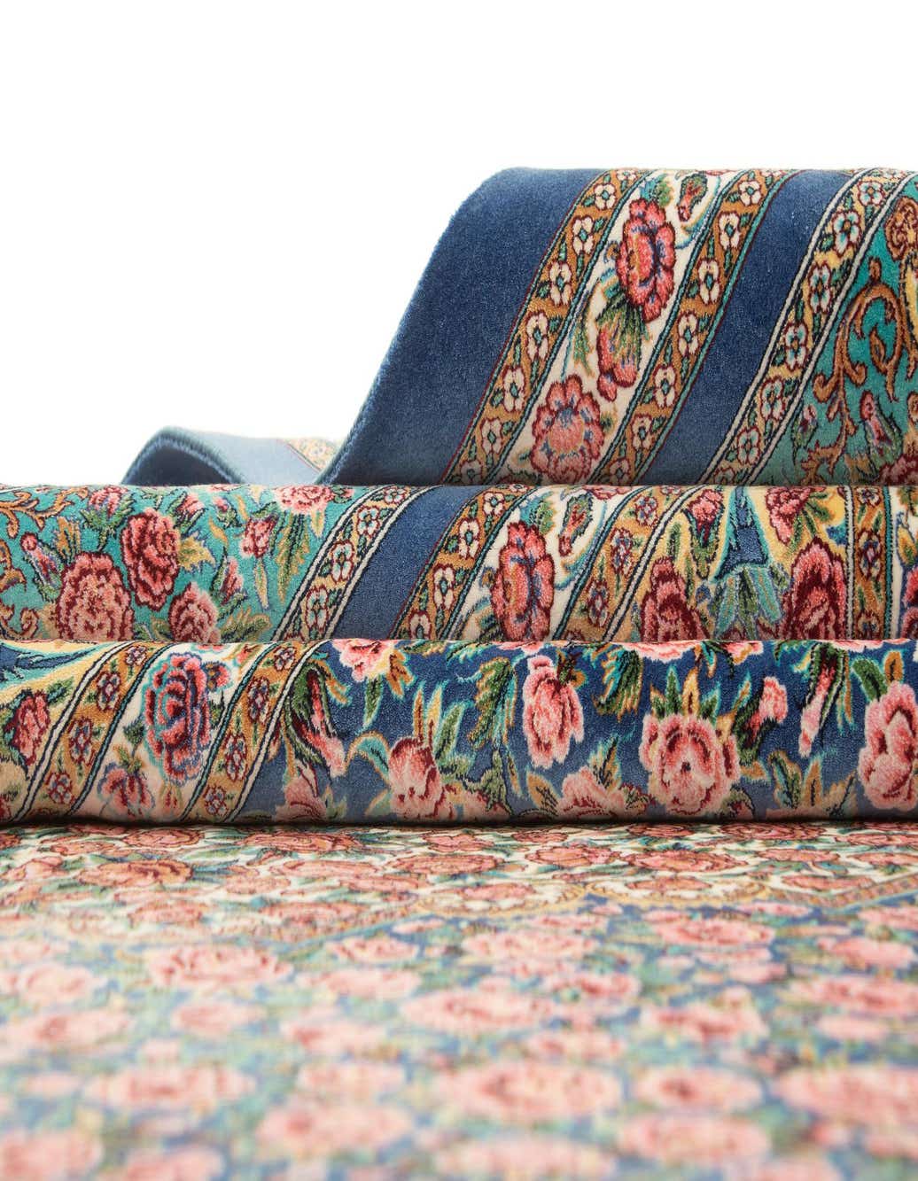 6' 6 x 9' 8 Ghom Design Rug