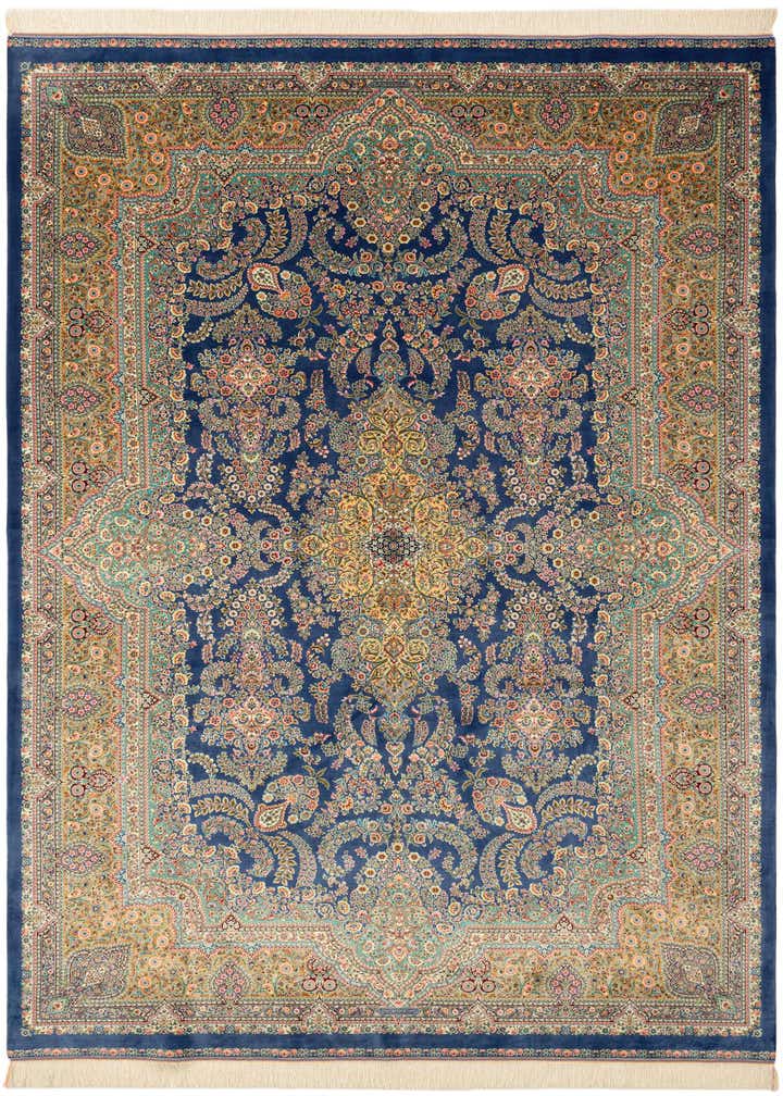 6' 6 x 9' 8 Ghom Design Rug
