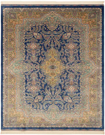 6' 6 x 9' 8 Ghom Design Rug