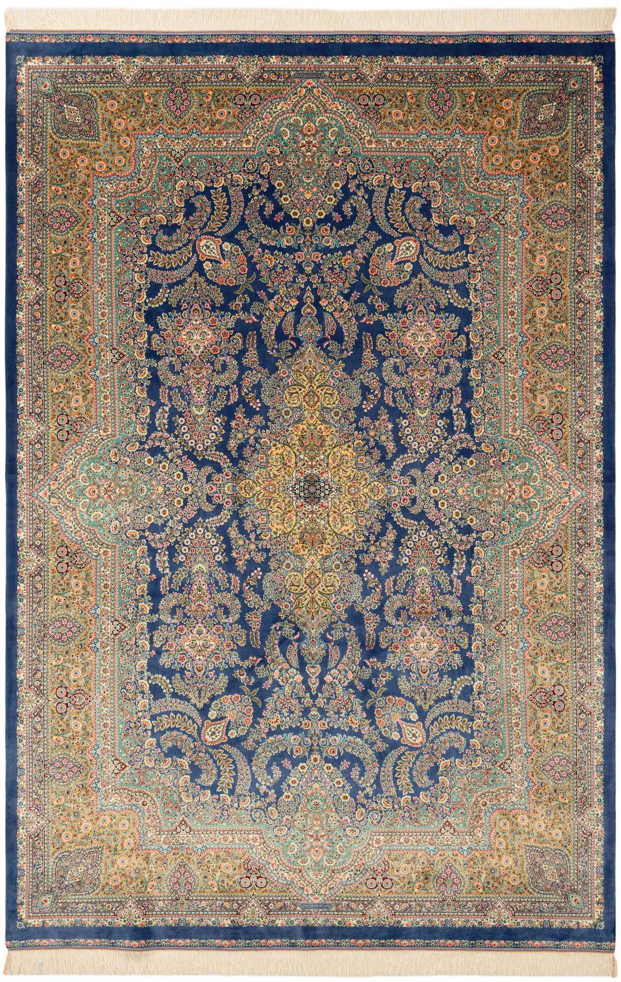 6' 6 x 9' 8 Ghom Design Rug